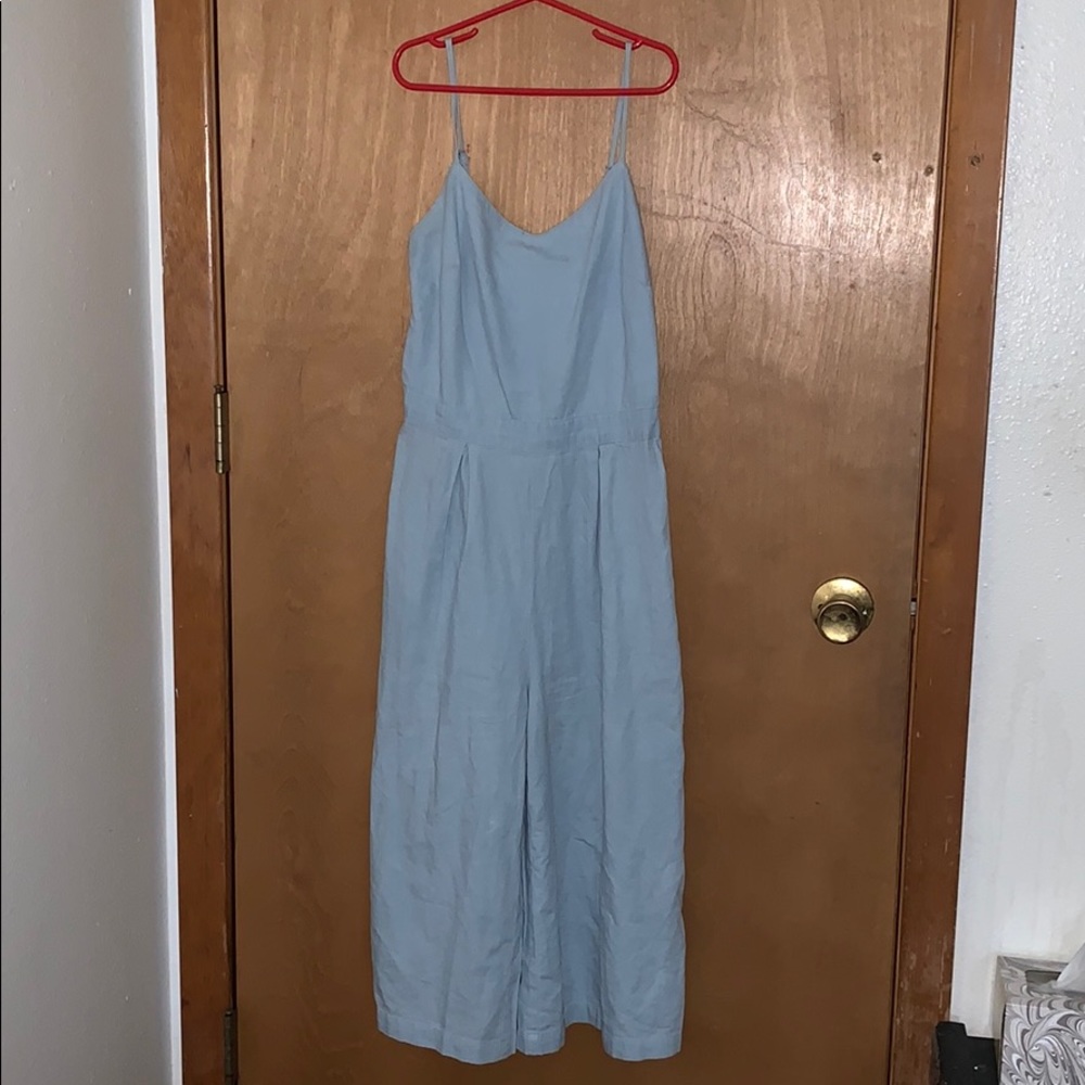Short light blue romper
